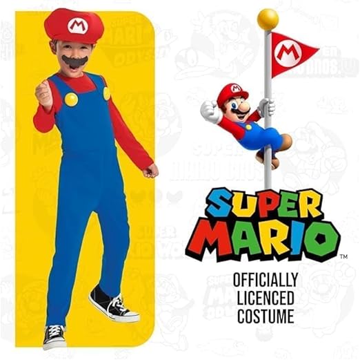 Disguise Super Mario Bros. Mario Costume (3 4YR)