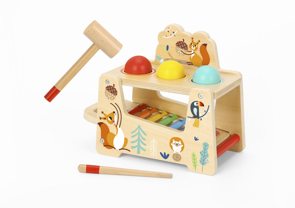 Wooden Pound & Tap Bench