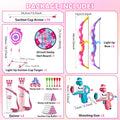VATOS Night-Light Bow Arrow Guns Toy For Girls Archery Stand Target Board Indoor Outdoor Game Toys Kids Christmas Birthday Gift