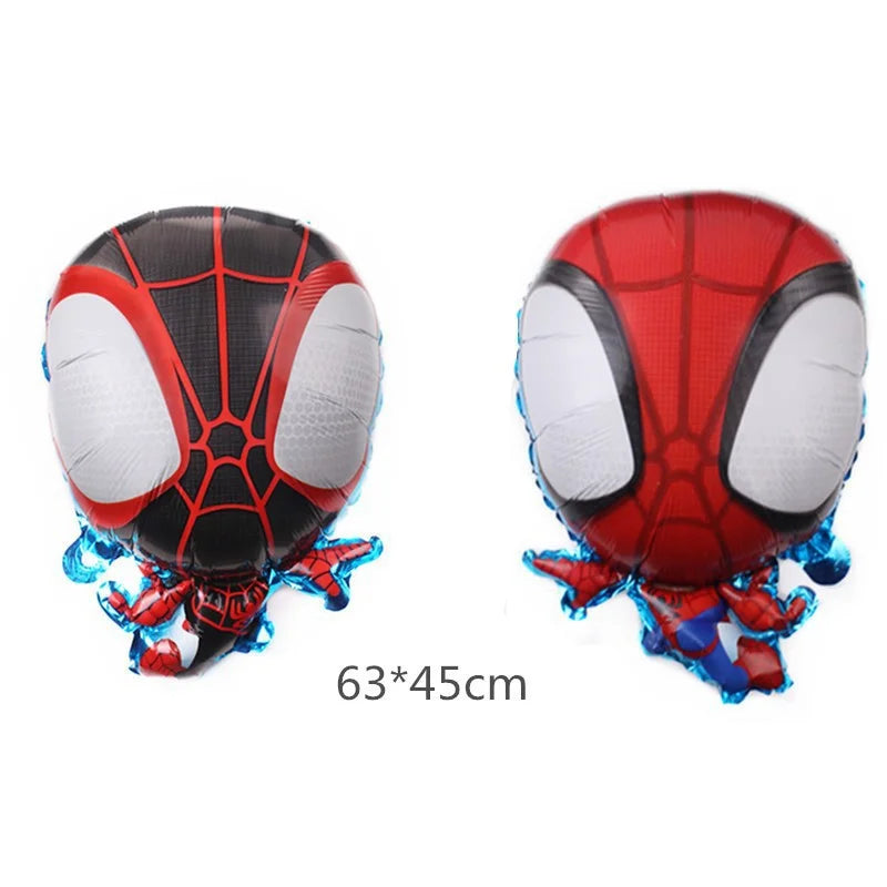 Spidey Giant Balloons Avengers Birthday Decorations 1-9 Number Balloons Superhero Photo Props Kids Party Supplies Boys Rewards