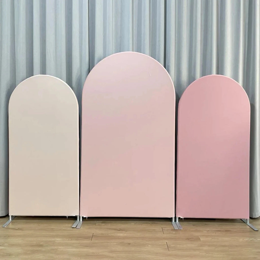 Pink Kpop Demon Hunters Arch Backdrop Cover Spandex Chiara Arch Set for Girl Birthday Party Photo Booth Studio Decor Supplies