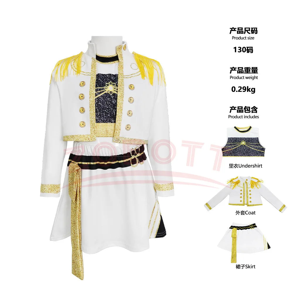 2026 HOT Kpop Demon Hunter Anime Movie Kids Cosplay Rumi Zoey Mira 3D Print Costume Suit Clothes KPop Rumi Zoey Cosplay Outfit