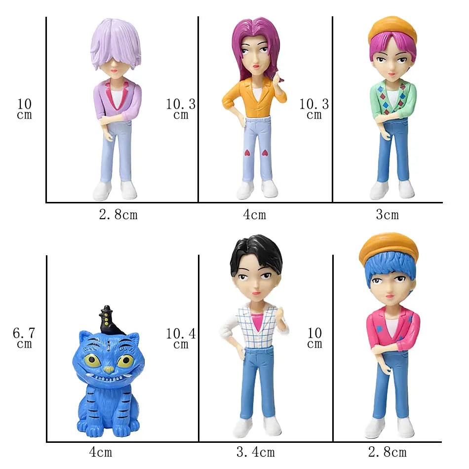 HOT K-pops D-emon H-unters Figure Rumi Zoe Mira anime polyvinyl chloride character collection desktop trinkets Childrens gift