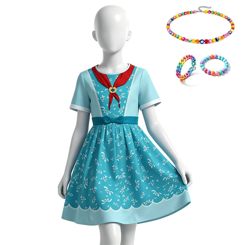 Stranger TV Character Holly Kids Cosplay Costume Halloween Role Play Birthday Party Children's Clothing Carnival Girls Outfits