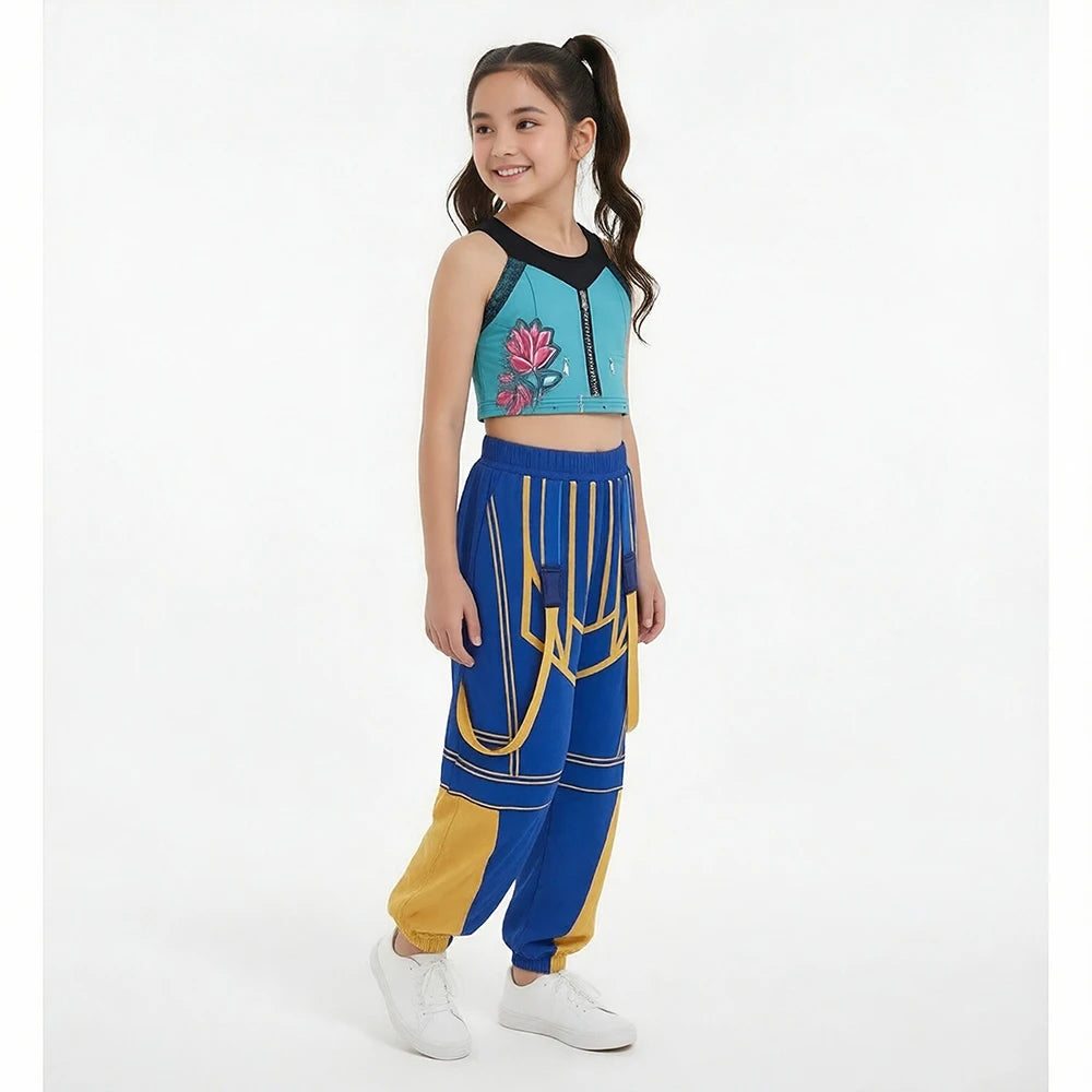 2026 Girl Cosplay Pop Singer Fashion Spring Summer Clothes Stage Performance Dress Up Uniform Children Show Party Costumes
