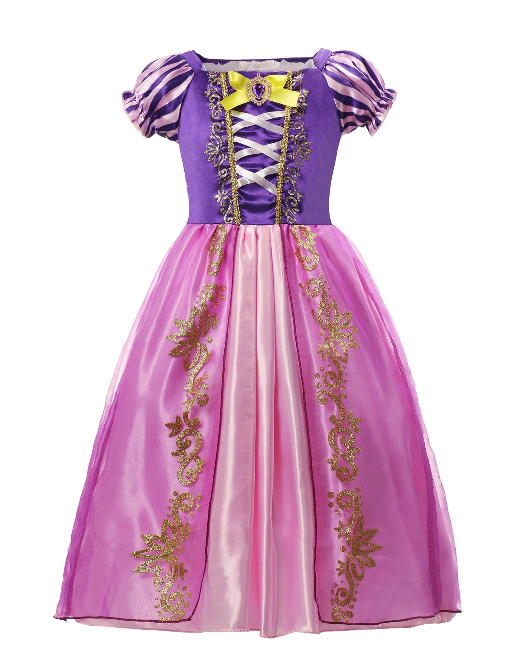 Girls Jasmine Elf Dress Kids Cosplay Fancy Flowers Christmas Birthday Costume Carnival Disguise Princess Party Clothes 2-10T