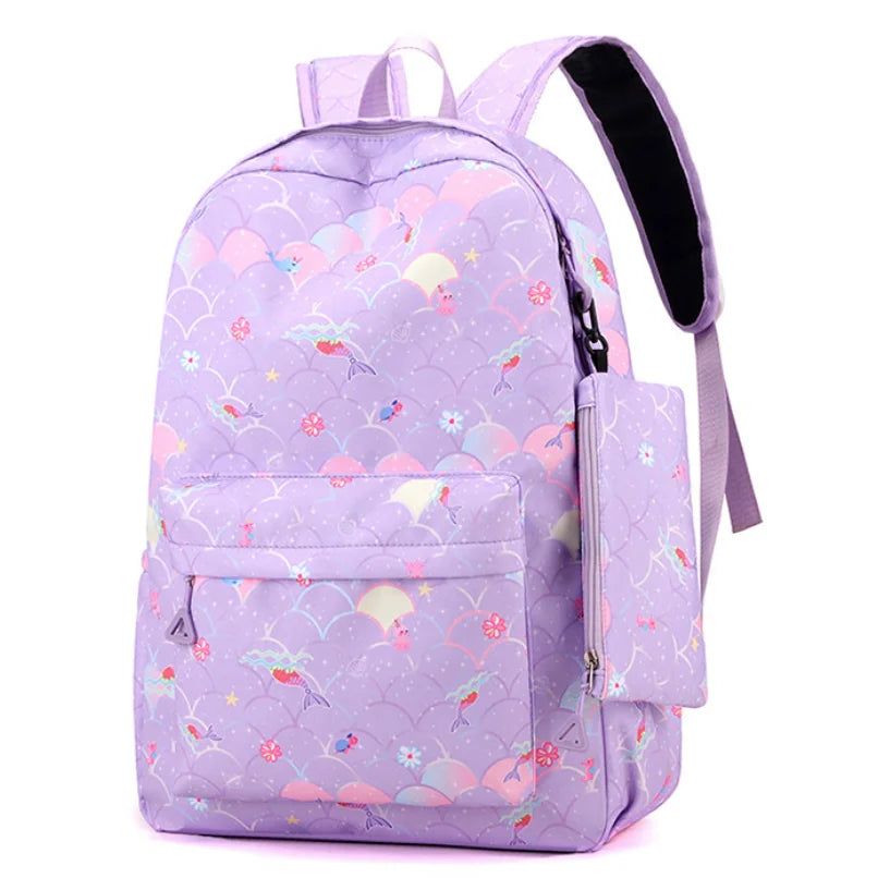 Fashion KPop Demon Hunters Backpacks 3pcs Rumi Mira Zoey HUNTR/ Boys School Bags For Women Girls Kawaii Capacity Mochilas