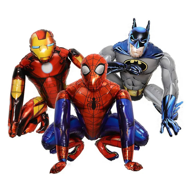Spidey Giant Balloons Avengers Birthday Decorations 1-9 Number Balloons Superhero Photo Props Kids Party Supplies Boys Rewards