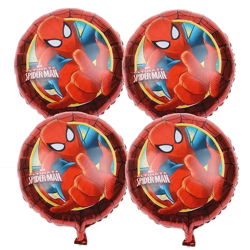 Spidey Giant Balloons Avengers Birthday Decorations 1-9 Number Balloons Superhero Photo Props Kids Party Supplies Boys Rewards
