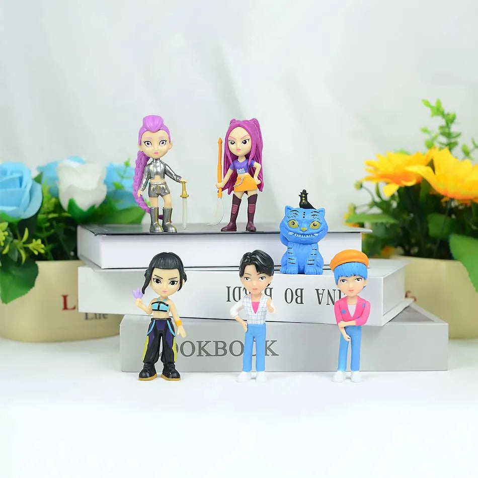 HOT K-pops D-emon H-unters Figure Rumi Zoe Mira anime polyvinyl chloride character collection desktop trinkets Childrens gift