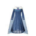 Girl Cosplay Snow Queen Dress Autumn Winter Children Elsa Carnival Party Princess Costume Kids Birthday Prom Gown Clothing 2-10T