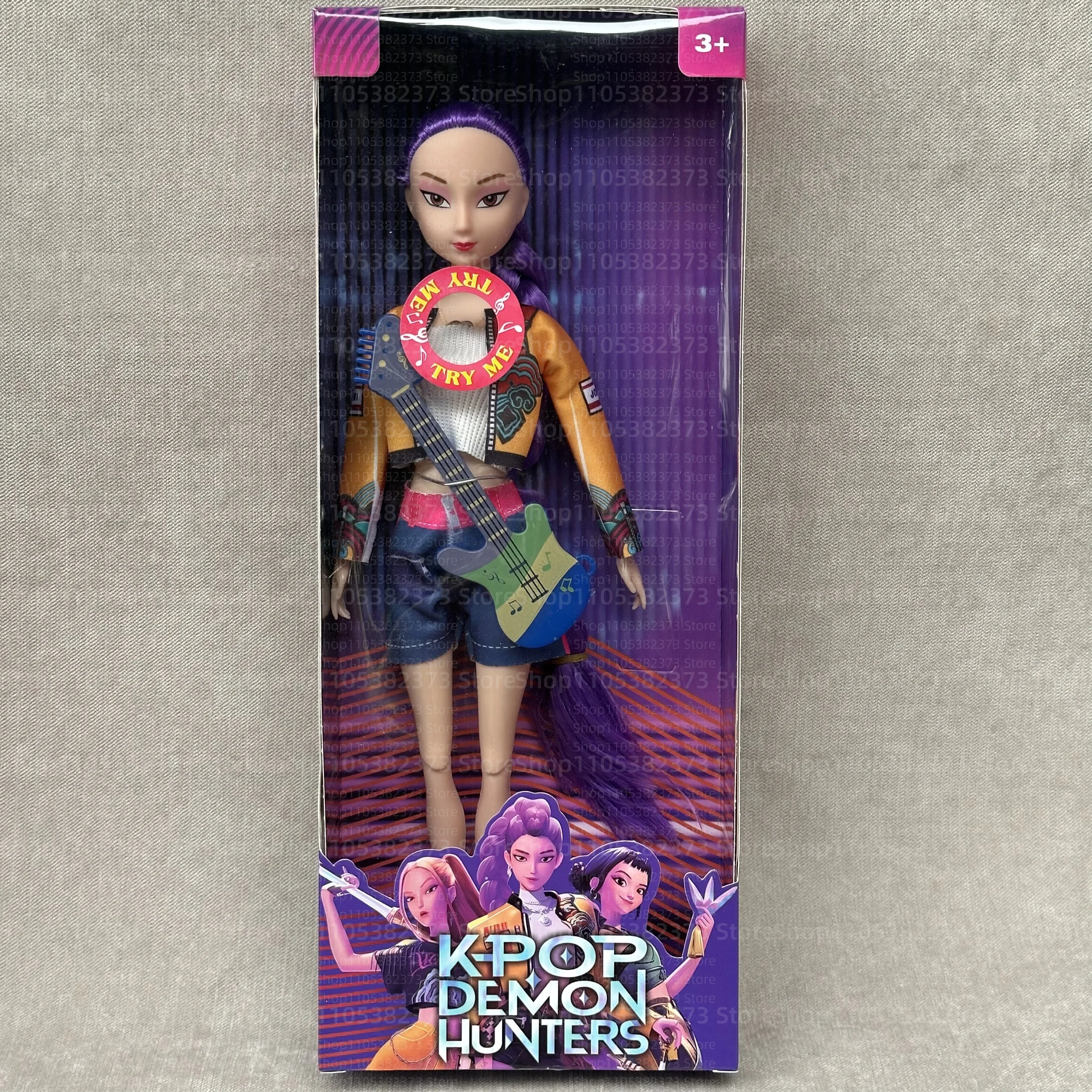 2026 New Kpop Demon Hunters Action Figure Toy Rumi Mira Zoey Beautiful Princess Baby Girl Dolls Plastic DIY Toy for Girls
