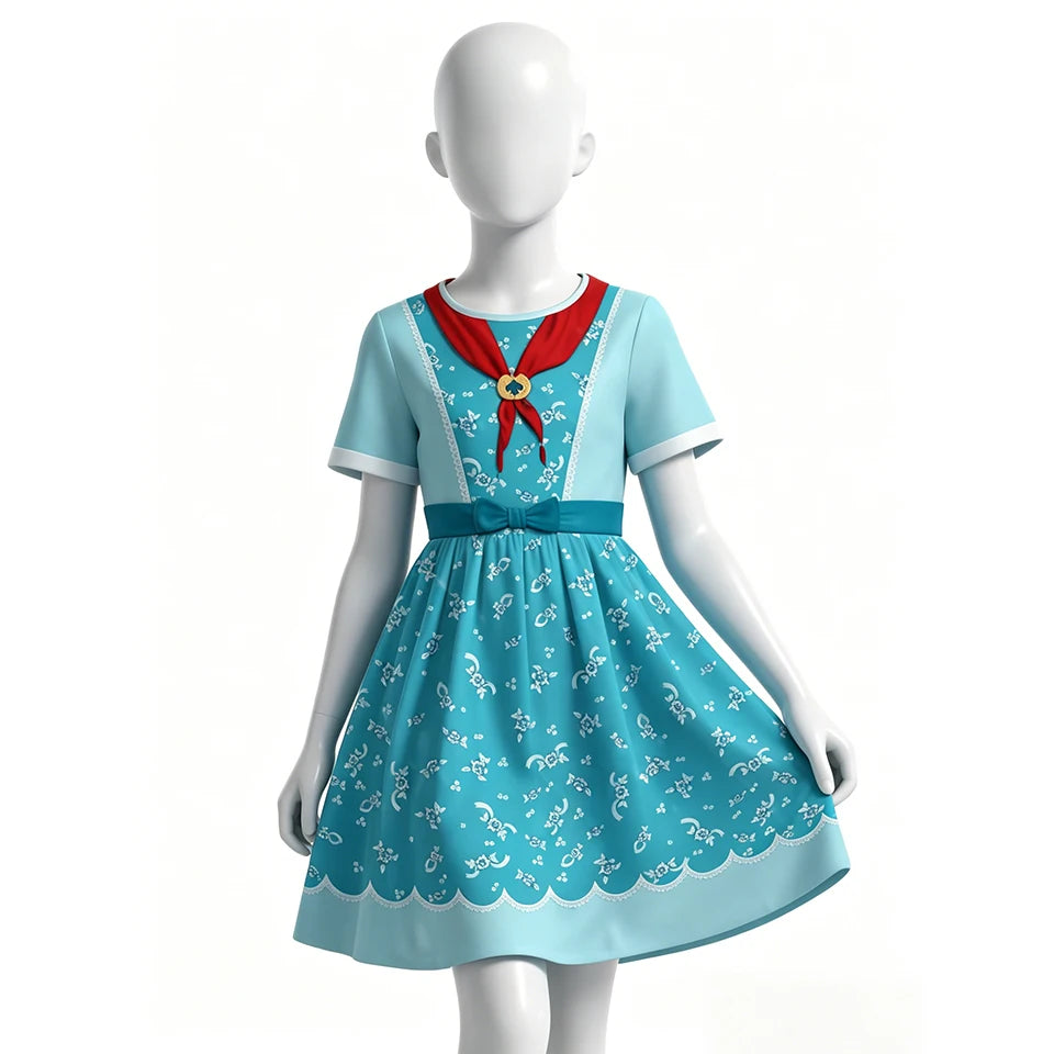 Stranger TV Character Holly Kids Cosplay Costume Halloween Role Play Birthday Party Children's Clothing Carnival Girls Outfits
