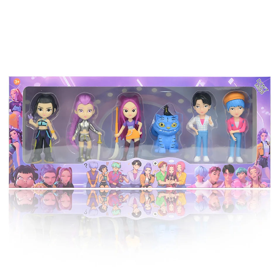 HOT K-pops D-emon H-unters Figure Rumi Zoe Mira anime polyvinyl chloride character collection desktop trinkets Childrens gift