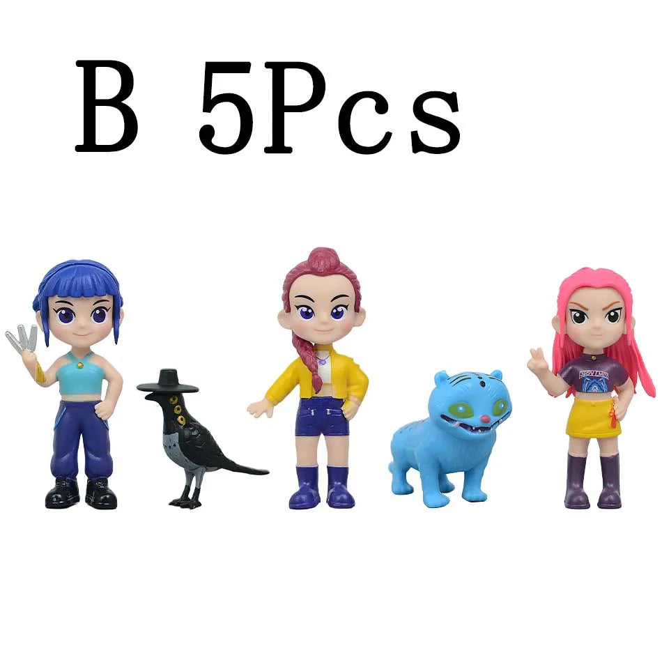 HOT K-pops D-emon H-unters Figure Rumi Zoe Mira anime polyvinyl chloride character collection desktop trinkets Childrens gift
