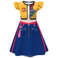 Cosplay Costume KPop Demon Hunters Kids Clothes Baby Girl's Cartoon Dresses Children's Casual Girl Dress And Bag Holiday Gifts