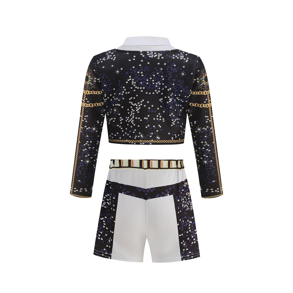 2026 Girl Cosplay Pop Singer Fashion Spring Summer Clothes Stage Performance Dress Up Uniform Children Show Party Costumes