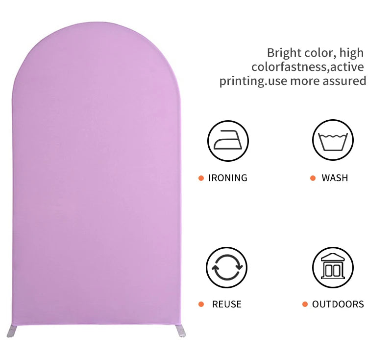 Pink Kpop Demon Hunters Arch Backdrop Cover Spandex Chiara Arch Set for Girl Birthday Party Photo Booth Studio Decor Supplies