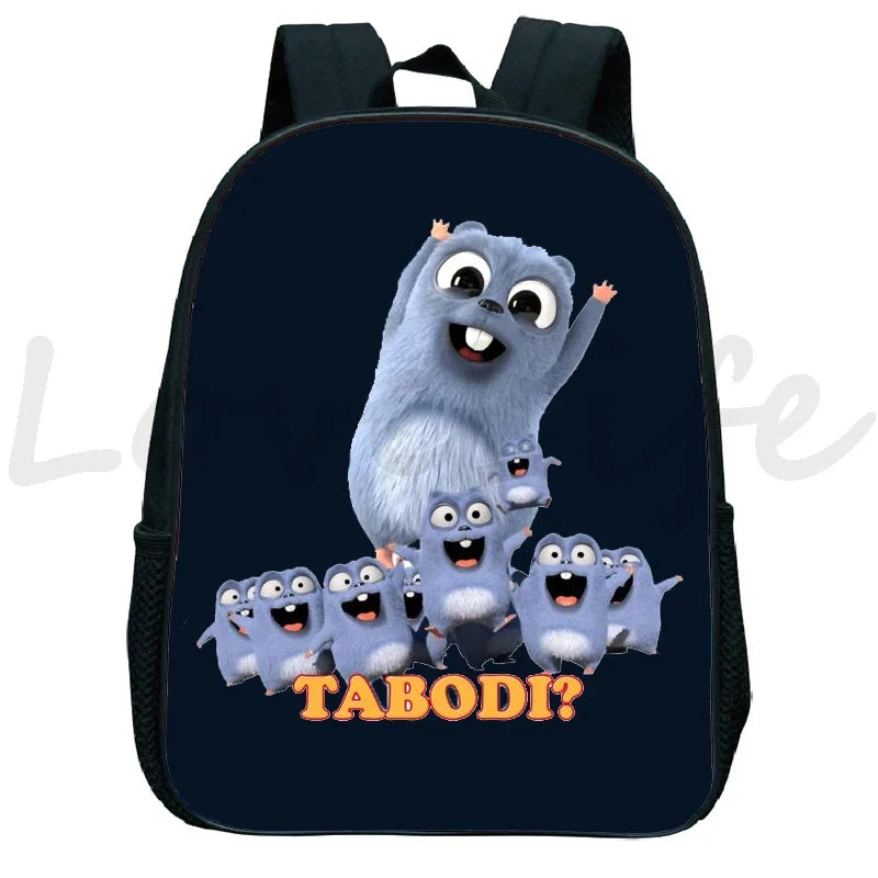 GRIZZY AND THE LEMMINGS Backpack for Boys Girls Kindergarten School Bags Children Cartoon Lemmings Bear Rucksack Kids Bookbags