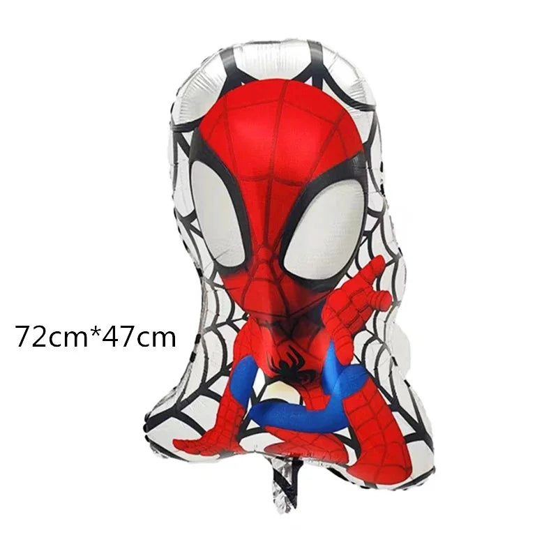Spidey Giant Balloons Avengers Birthday Decorations 1-9 Number Balloons Superhero Photo Props Kids Party Supplies Boys Rewards