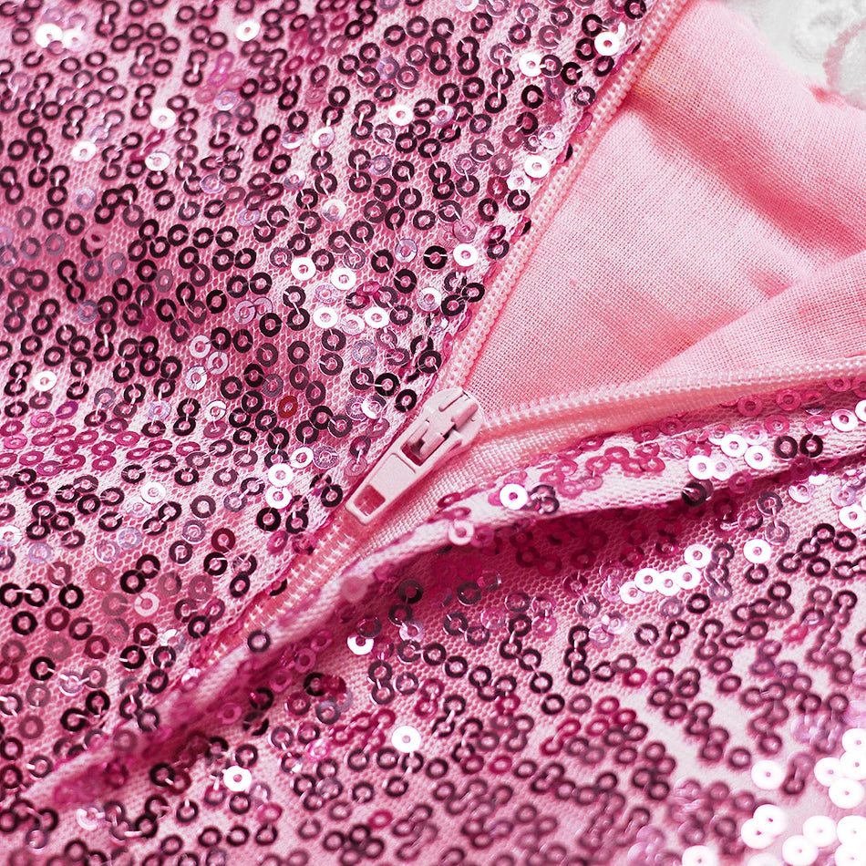 Girl Princess Purple Sequined Lace Skirt Kids Halloween Cosplay Tangled Costume Birthday Party Costume Mesh Bow Clothing 2025