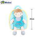 Plush Backpack Little Kid Preschool Ages 1-5 Backpack with Detachable Doll Boys Girls Toddler Backpack Metoo Rabbit Doll