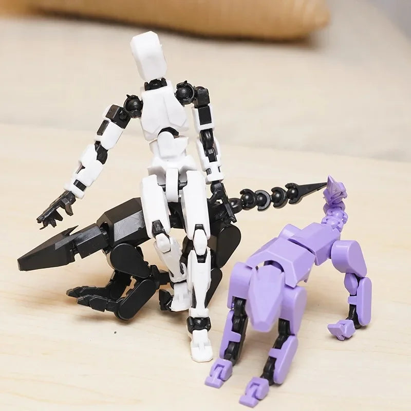 13 Action Figure Titan Multi-Jointed Movable Shapeshift Robot T13 Action Mannequin Character and Dog Figure Toys gifts for kids