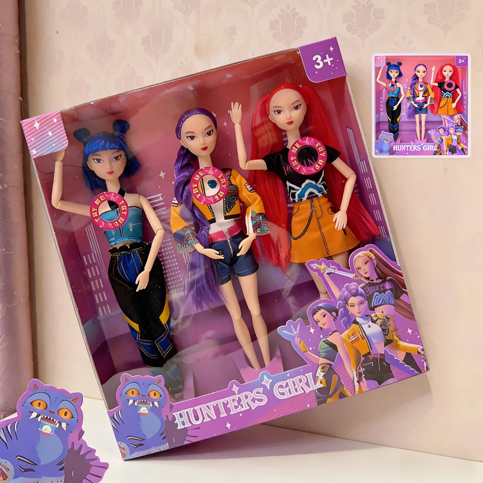 2026 Hot Music Style Demonic Group Anime Figure Rumi Mira Zoey Action Figure Cosplay Doll Cute Gift for Kids Birthday Gifts