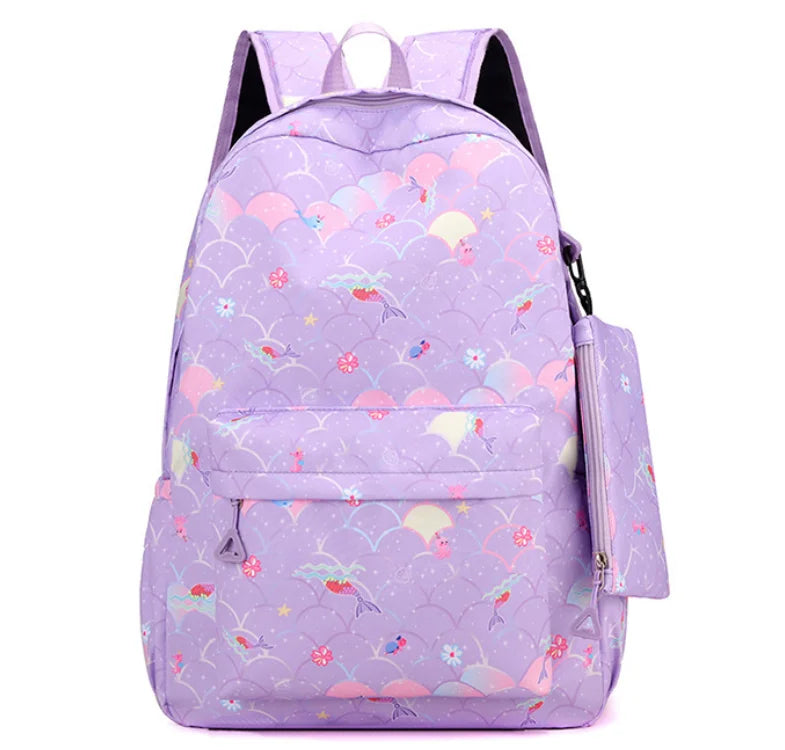 Fashion KPop Demon Hunters Backpacks 3pcs Rumi Mira Zoey HUNTR/ Boys School Bags For Women Girls Kawaii Capacity Mochilas