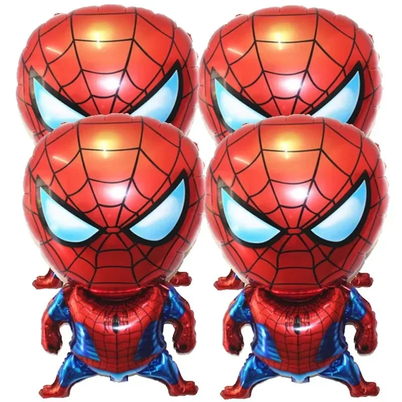 Spidey Giant Balloons Avengers Birthday Decorations 1-9 Number Balloons Superhero Photo Props Kids Party Supplies Boys Rewards