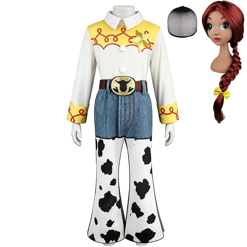 Woody Jessie Western Fancy Toy Kids Clothes Halloween Cosplay Performance Children's Costume Carnival Party Boys Girls Outfits