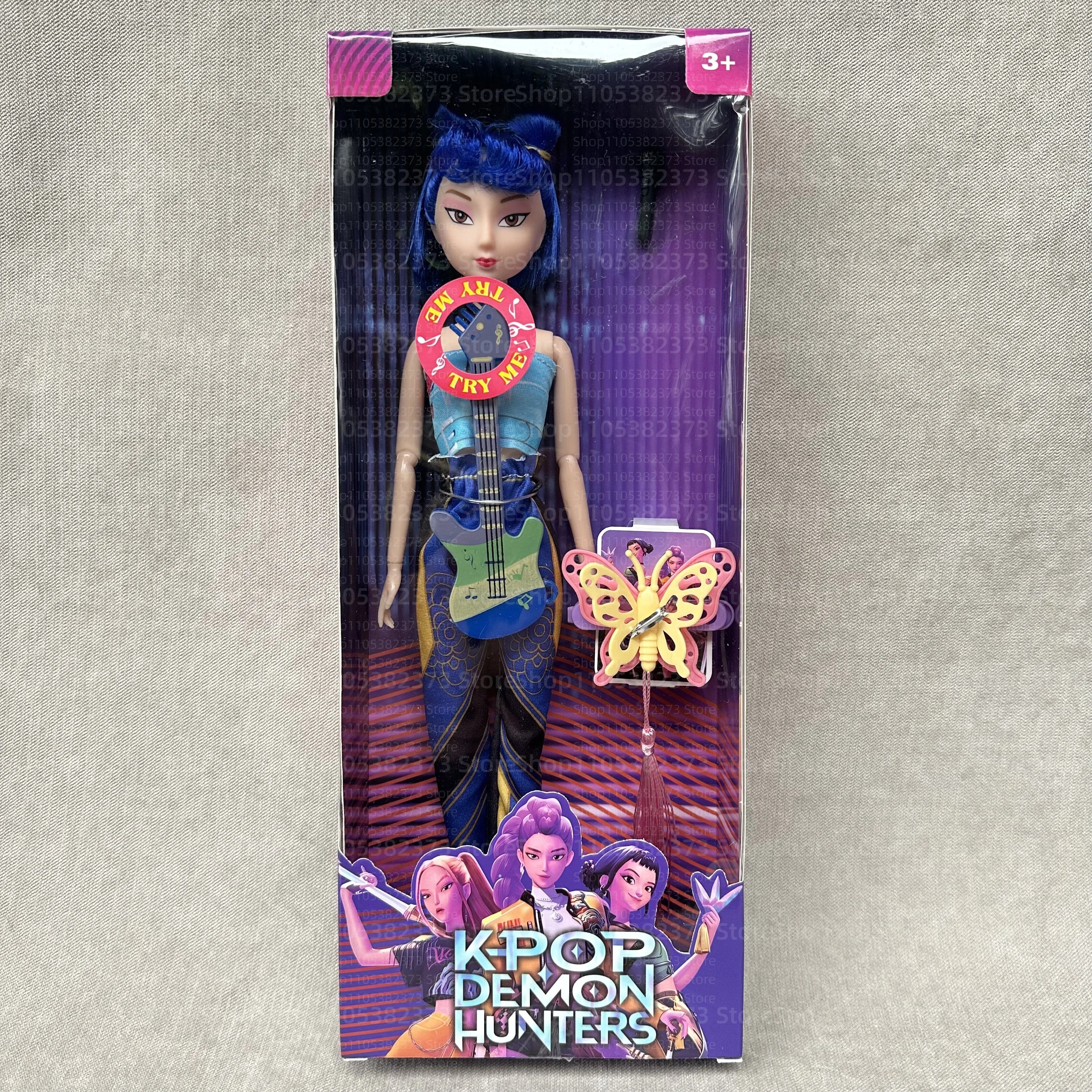 2026 New Kpop Demon Hunters Action Figure Toy Rumi Mira Zoey Beautiful Princess Baby Girl Dolls Plastic DIY Toy for Girls