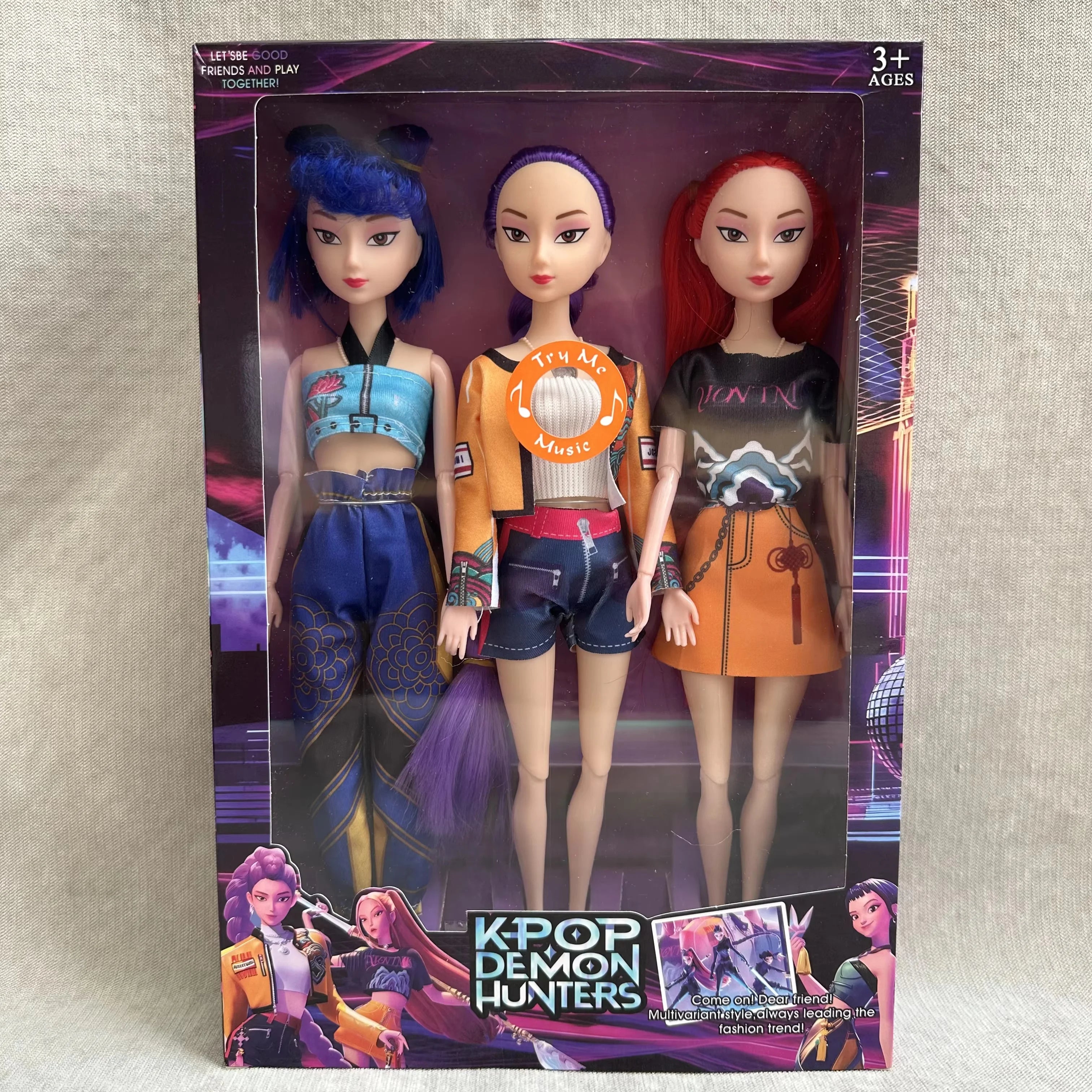 2026 Hot Music Style Demonic Group Anime Figure Rumi Mira Zoey Action Figure Cosplay Doll Cute Gift for Kids Birthday Gifts