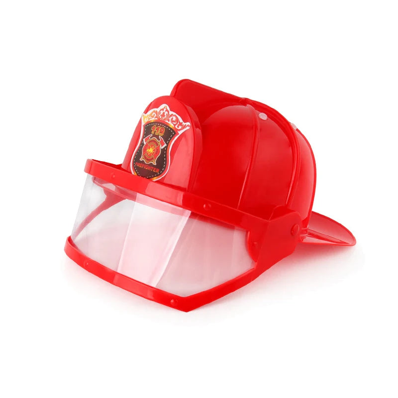 Firefighter Costume Fireman Boys Girls Outfits Halloween Cosplay Children's School Event Carnival Birthday Party Kids Clothes