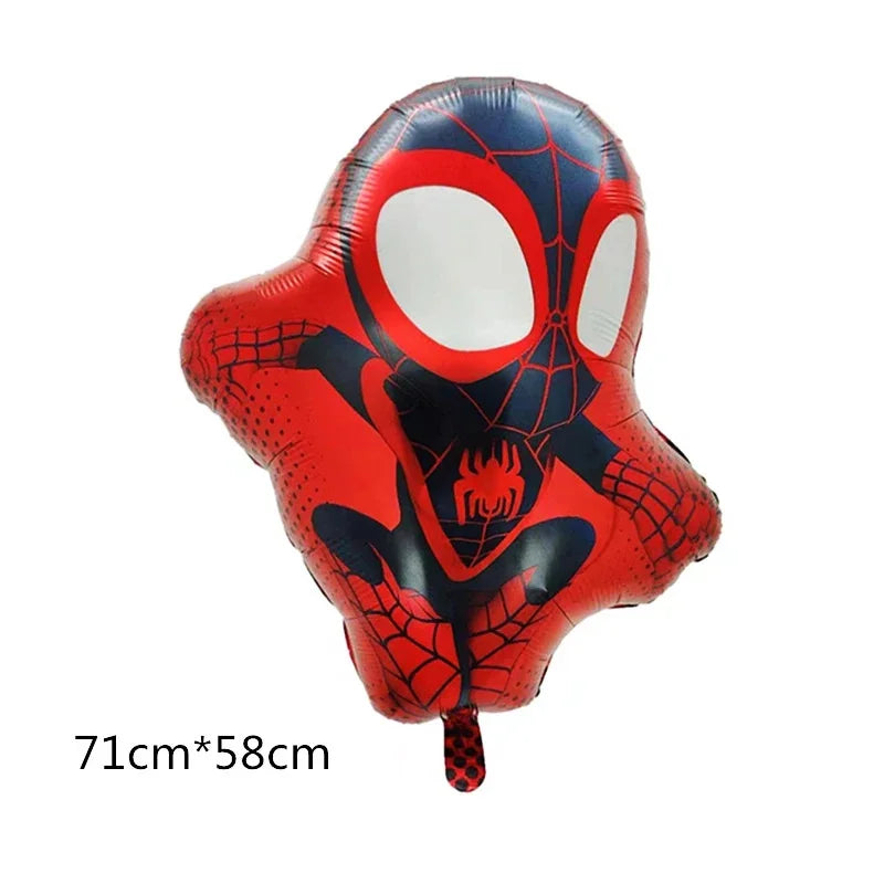 Spidey Giant Balloons Avengers Birthday Decorations 1-9 Number Balloons Superhero Photo Props Kids Party Supplies Boys Rewards