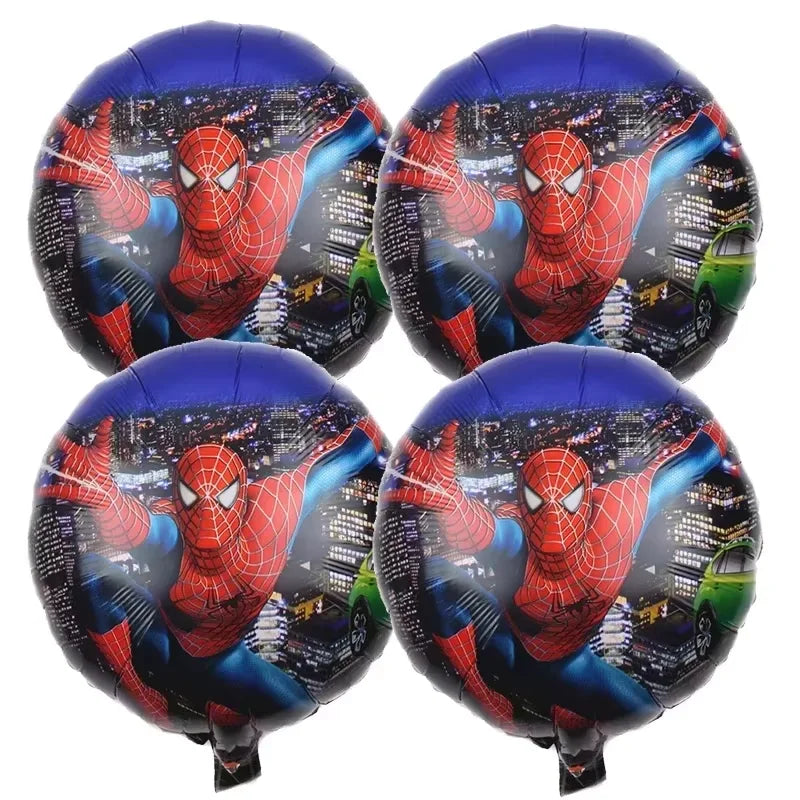 Spidey Giant Balloons Avengers Birthday Decorations 1-9 Number Balloons Superhero Photo Props Kids Party Supplies Boys Rewards