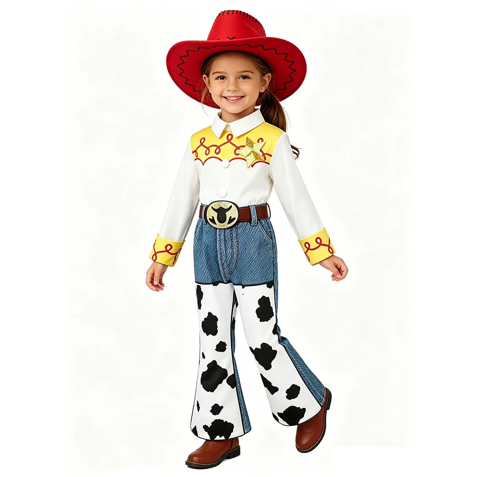 Woody Jessie Western Fancy Toy Kids Clothes Halloween Cosplay Performance Children's Costume Carnival Party Boys Girls Outfits