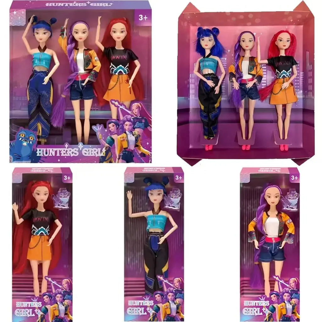 2026 Hot Music Style Demonic Group Anime Figure Rumi Mira Zoey Action Figure Cosplay Doll Cute Gift for Kids Birthday Gifts
