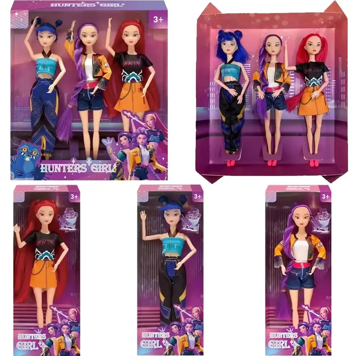 2026 Hot Music Style Demonic Group Anime Figure Rumi Mira Zoey Action Figure Cosplay Doll Cute Gift for Kids Birthday Gifts