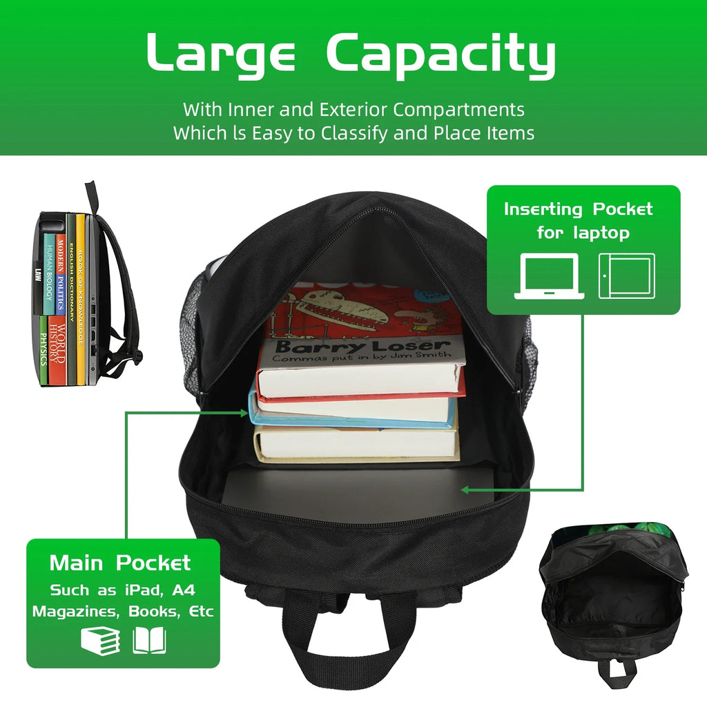 GRIZZY AND THE LEMMINGS Backpack for Boys Girls Kindergarten School Bags Children Cartoon Lemmings Bear Rucksack Kids Bookbags