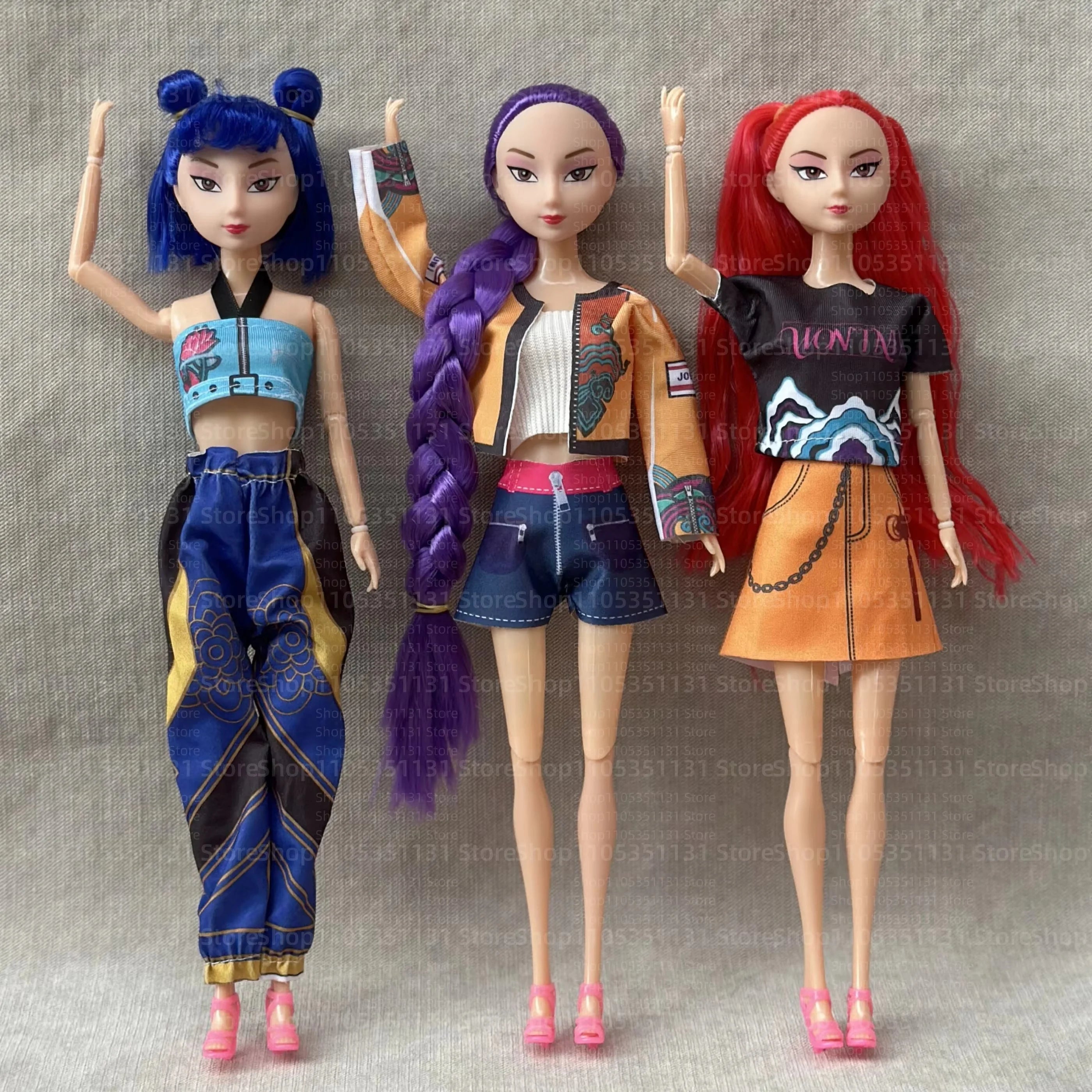 2026 Hot Music Style Demonic Group Anime Figure Rumi Mira Zoey Action Figure Cosplay Doll Cute Gift for Kids Birthday Gifts