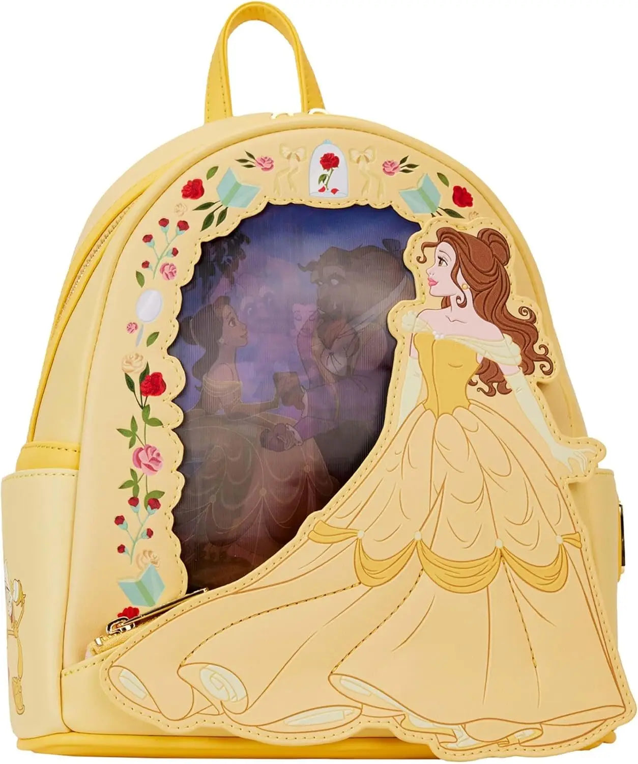 The Aristocats Marie Lady Floral Footsy Double Strap Shoulder Bag Mini Backpack Cute Backpack Bags for Women School Backpack