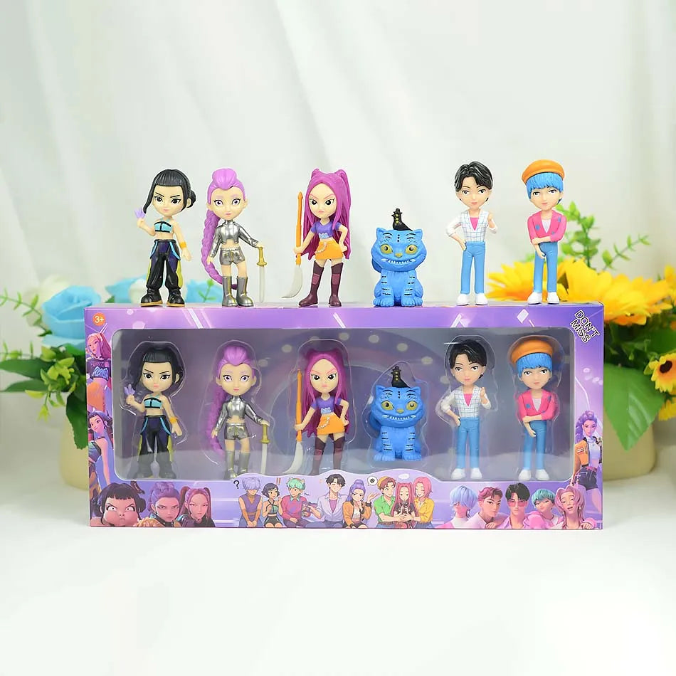HOT K-pops D-emon H-unters Figure Rumi Zoe Mira anime polyvinyl chloride character collection desktop trinkets Childrens gift