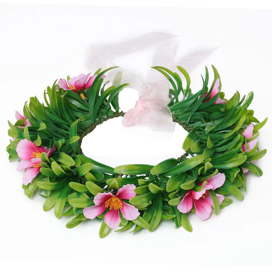 Girls Outfit Moana Cosplay Children's Costume Party Princess Dress Summer Casual Beach Dress Necklace Wig Set Party Dresses