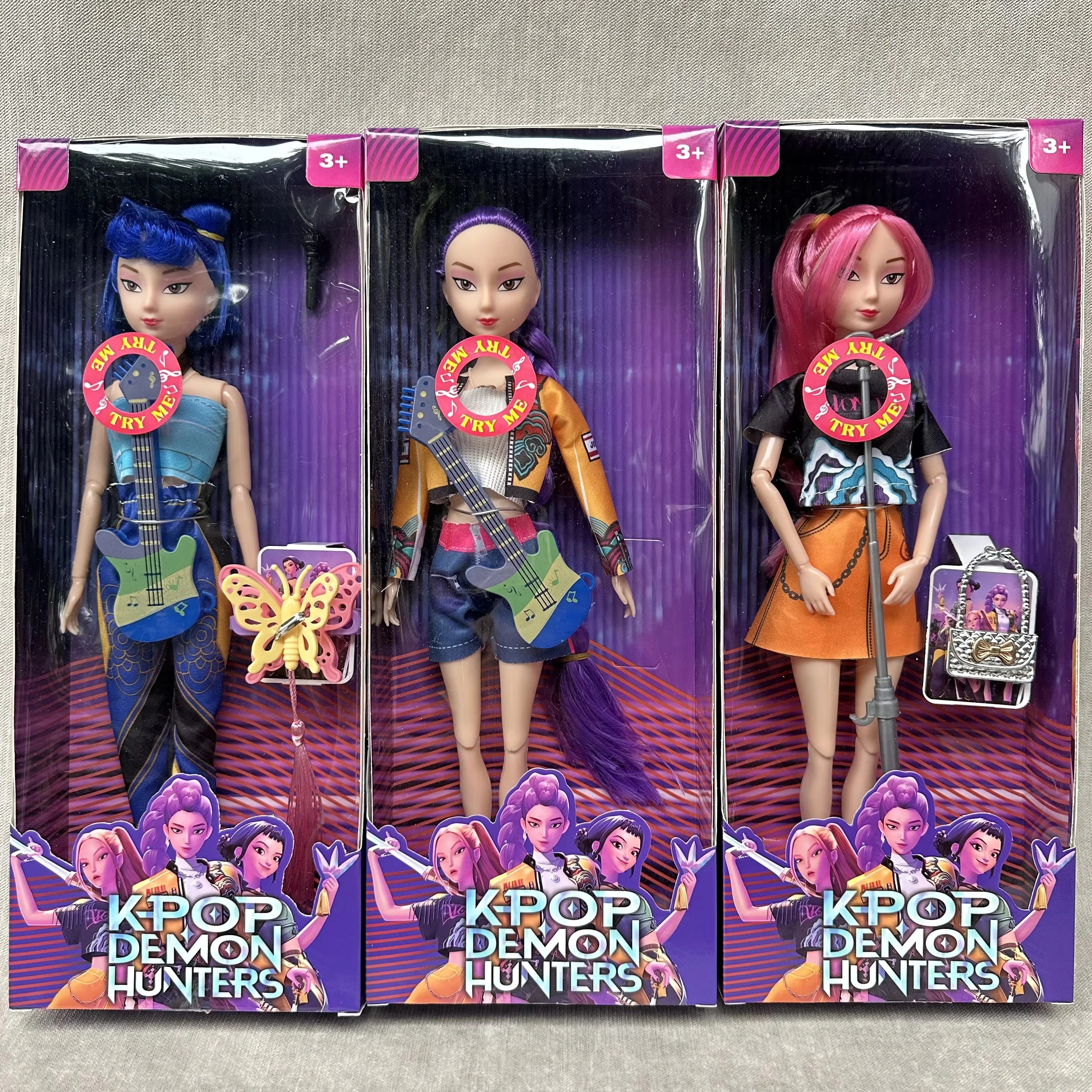 2026 Hot Music Style Demonic Group Anime Figure Rumi Mira Zoey Action Figure Cosplay Doll Cute Gift for Kids Birthday Gifts