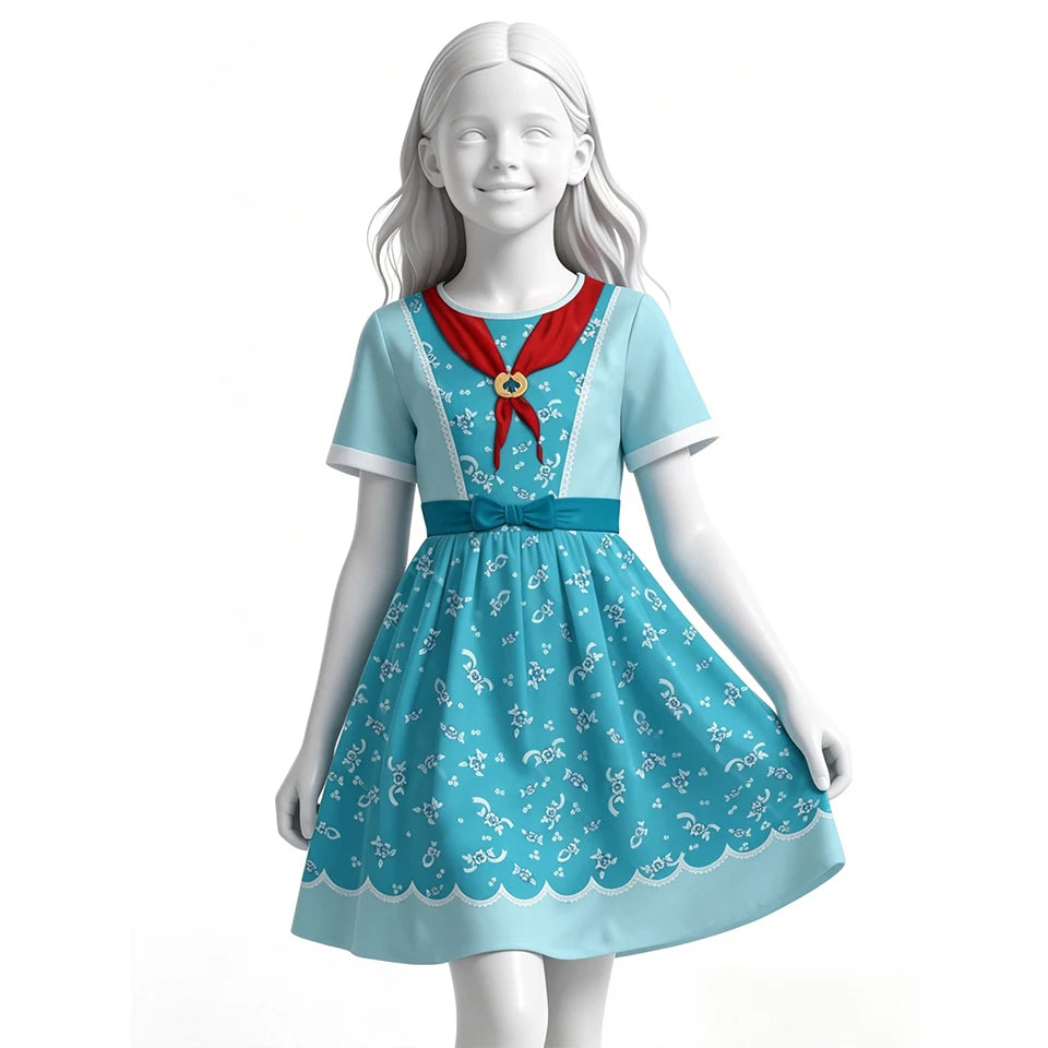 Stranger TV Character Holly Kids Cosplay Costume Halloween Role Play Birthday Party Children's Clothing Carnival Girls Outfits