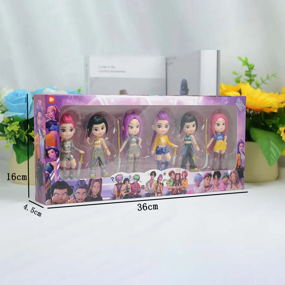 HOT K-pops D-emon H-unters Figure Rumi Zoe Mira anime polyvinyl chloride character collection desktop trinkets Childrens gift