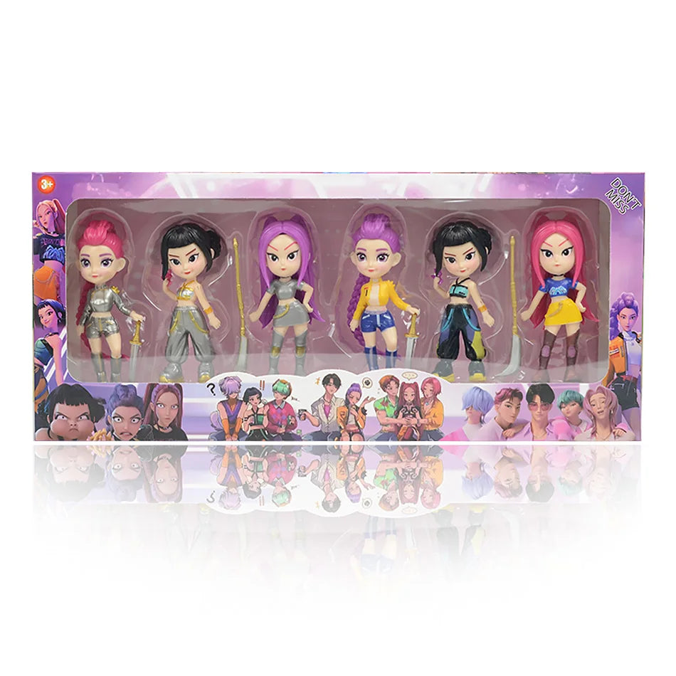 HOT K-pops D-emon H-unters Figure Rumi Zoe Mira anime polyvinyl chloride character collection desktop trinkets Childrens gift