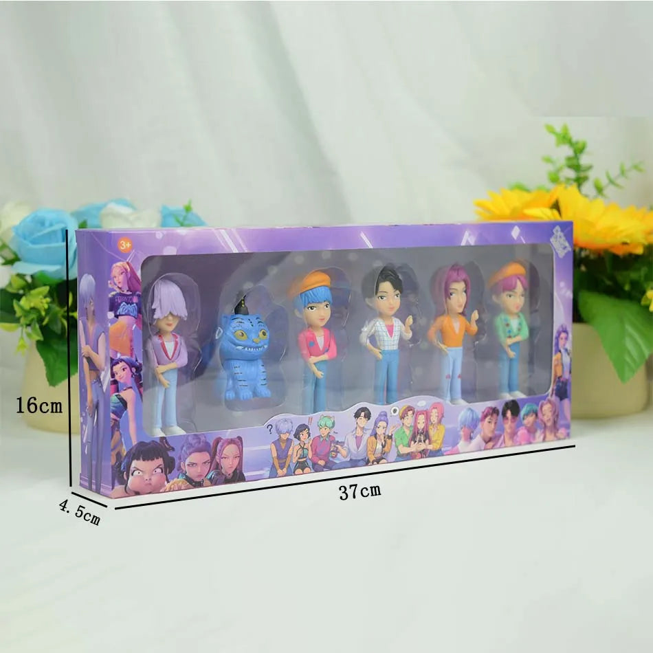 HOT K-pops D-emon H-unters Figure Rumi Zoe Mira anime polyvinyl chloride character collection desktop trinkets Childrens gift