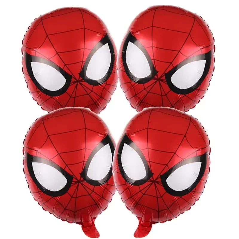 Spidey Giant Balloons Avengers Birthday Decorations 1-9 Number Balloons Superhero Photo Props Kids Party Supplies Boys Rewards